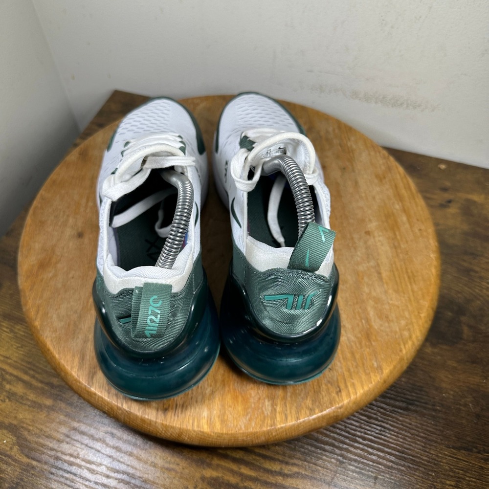 Nike Air Max 270 Womens White Gorge Green Running Shoes HQ3421-100 Size 8.5 - Picture 7 of 8